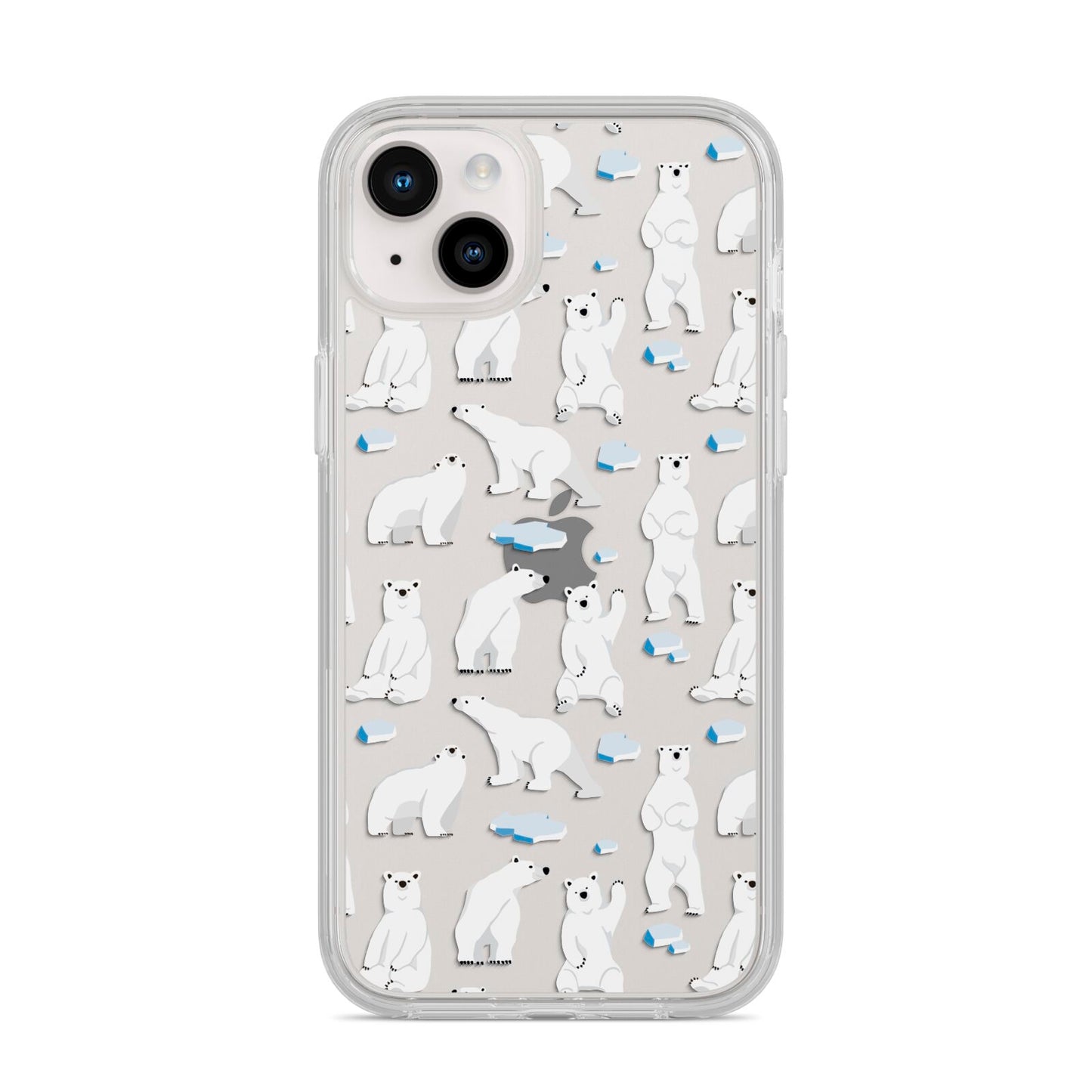 Polar Bear iPhone 14 Plus Clear Tough Case Starlight