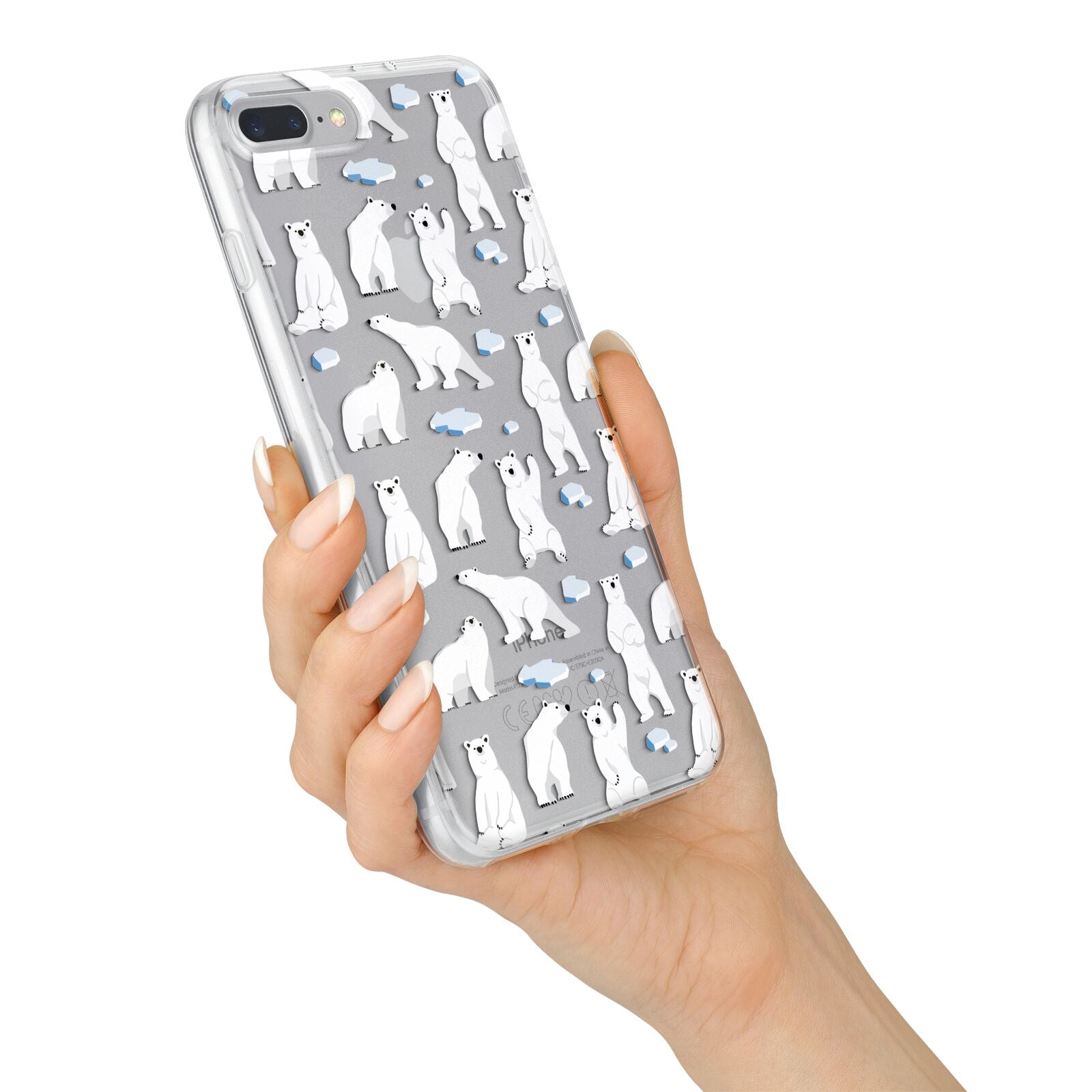 Polar Bear iPhone 7 Plus Bumper Case on Silver iPhone Alternative Image