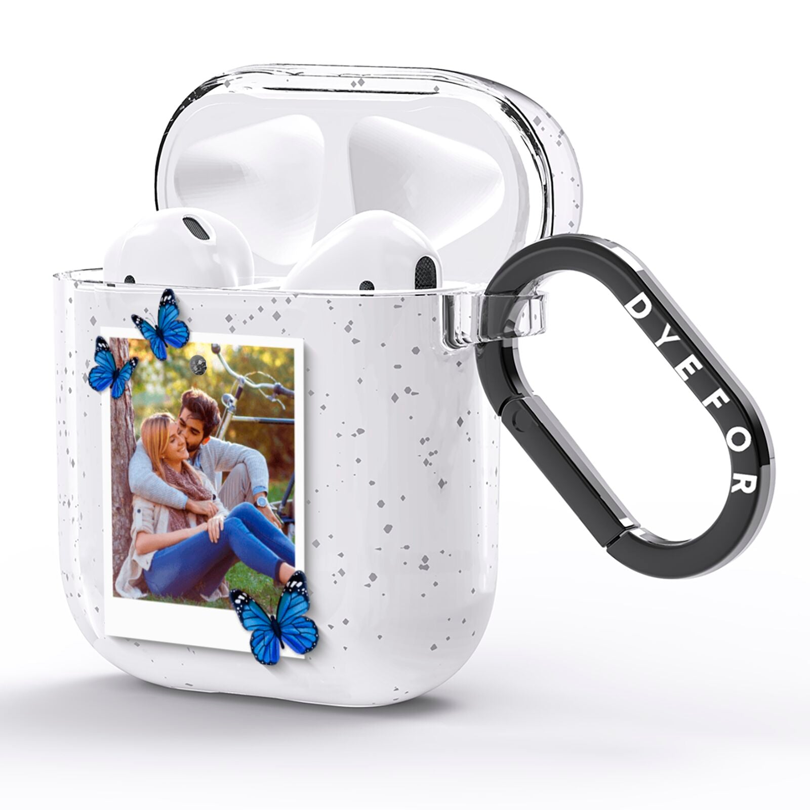 Polaroid Photo AirPods Glitter Case Side Image