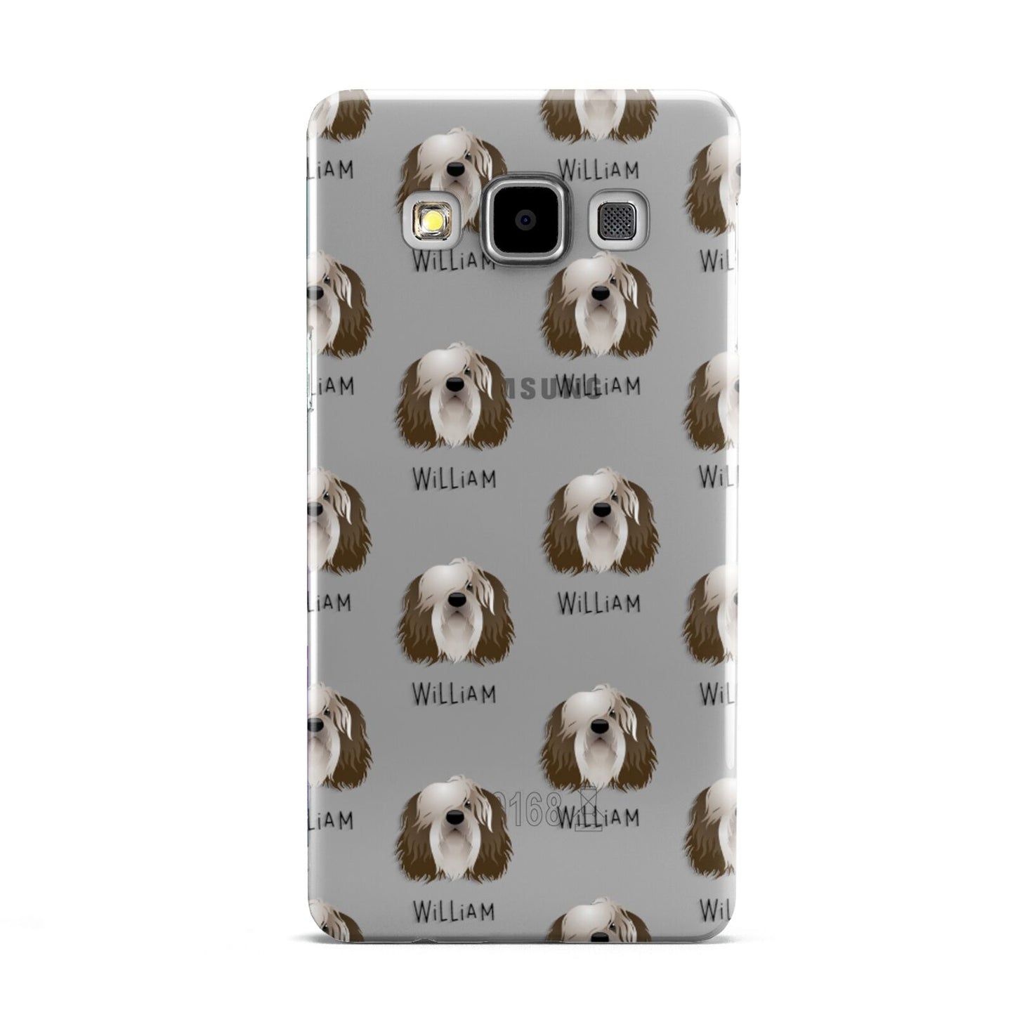 Polish Lowland Sheepdog Icon with Name Samsung Galaxy A5 Case