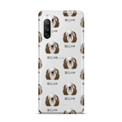 Polish Lowland Sheepdog Icon with Name Sony Xperia 10 III Case