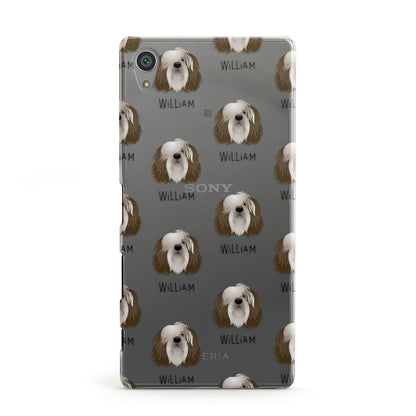 Polish Lowland Sheepdog Icon with Name Sony Xperia Case