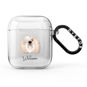 Polish Lowland Sheepdog Personalised AirPods Case