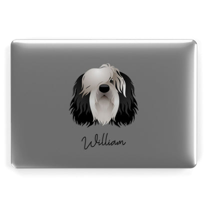 Polish Lowland Sheepdog Personalised Apple MacBook Case