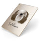 Polish Lowland Sheepdog Personalised Apple iPad Case on Gold iPad Side View