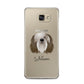 Polish Lowland Sheepdog Personalised Samsung Galaxy A5 2016 Case on gold phone