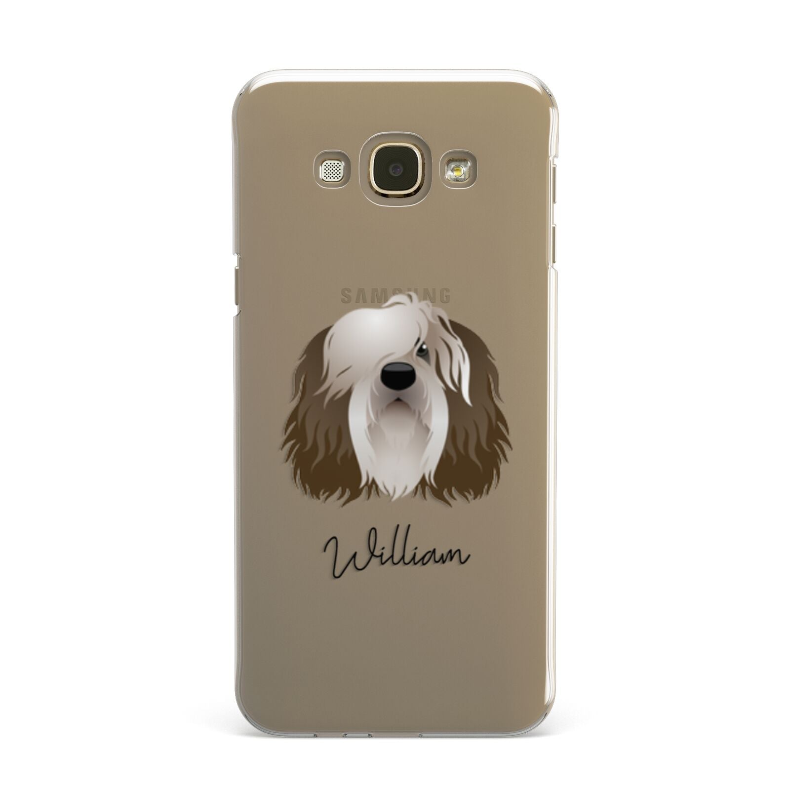 Polish Lowland Sheepdog Personalised Samsung Galaxy A8 Case