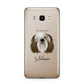 Polish Lowland Sheepdog Personalised Samsung Galaxy J7 2016 Case on gold phone