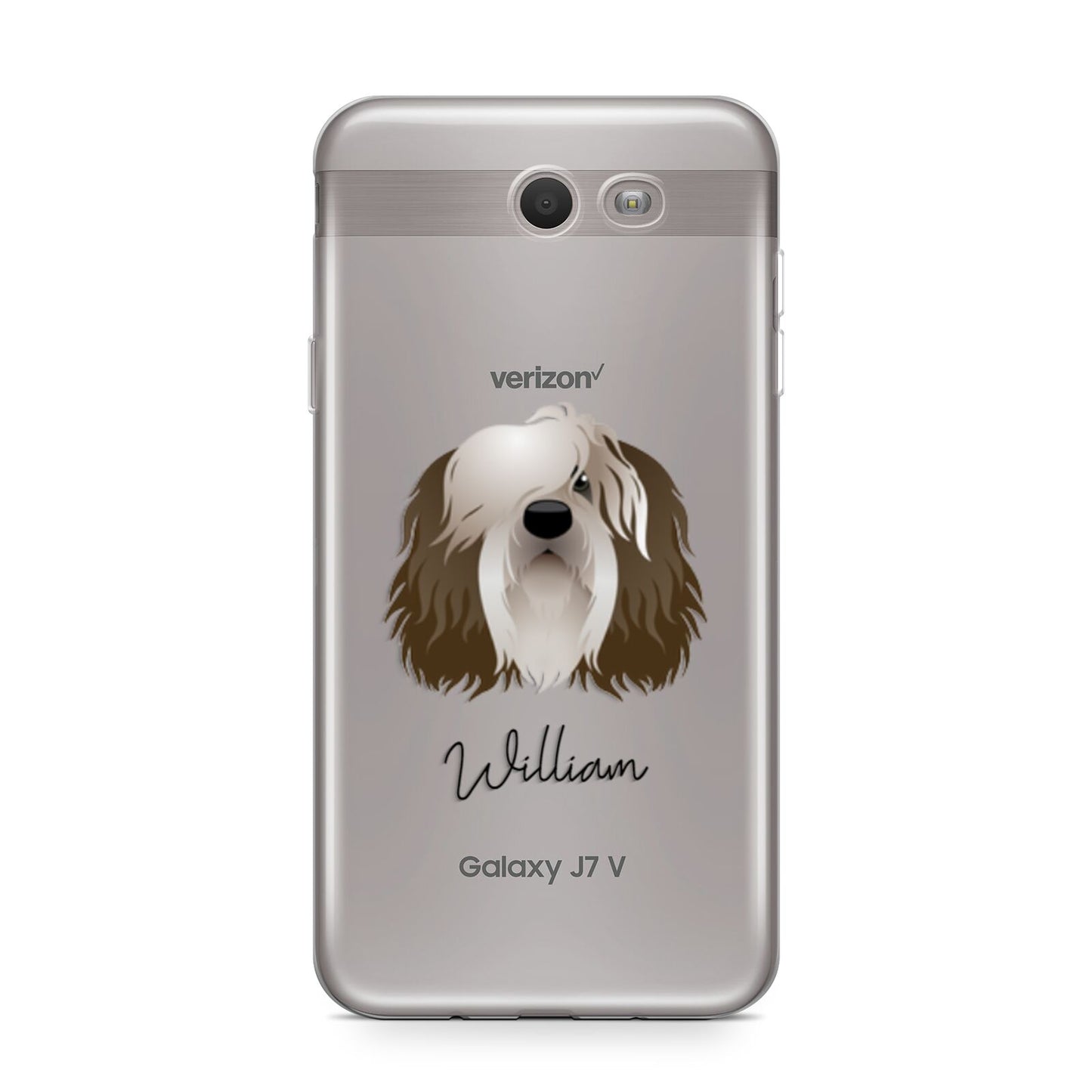 Polish Lowland Sheepdog Personalised Samsung Galaxy J7 2017 Case