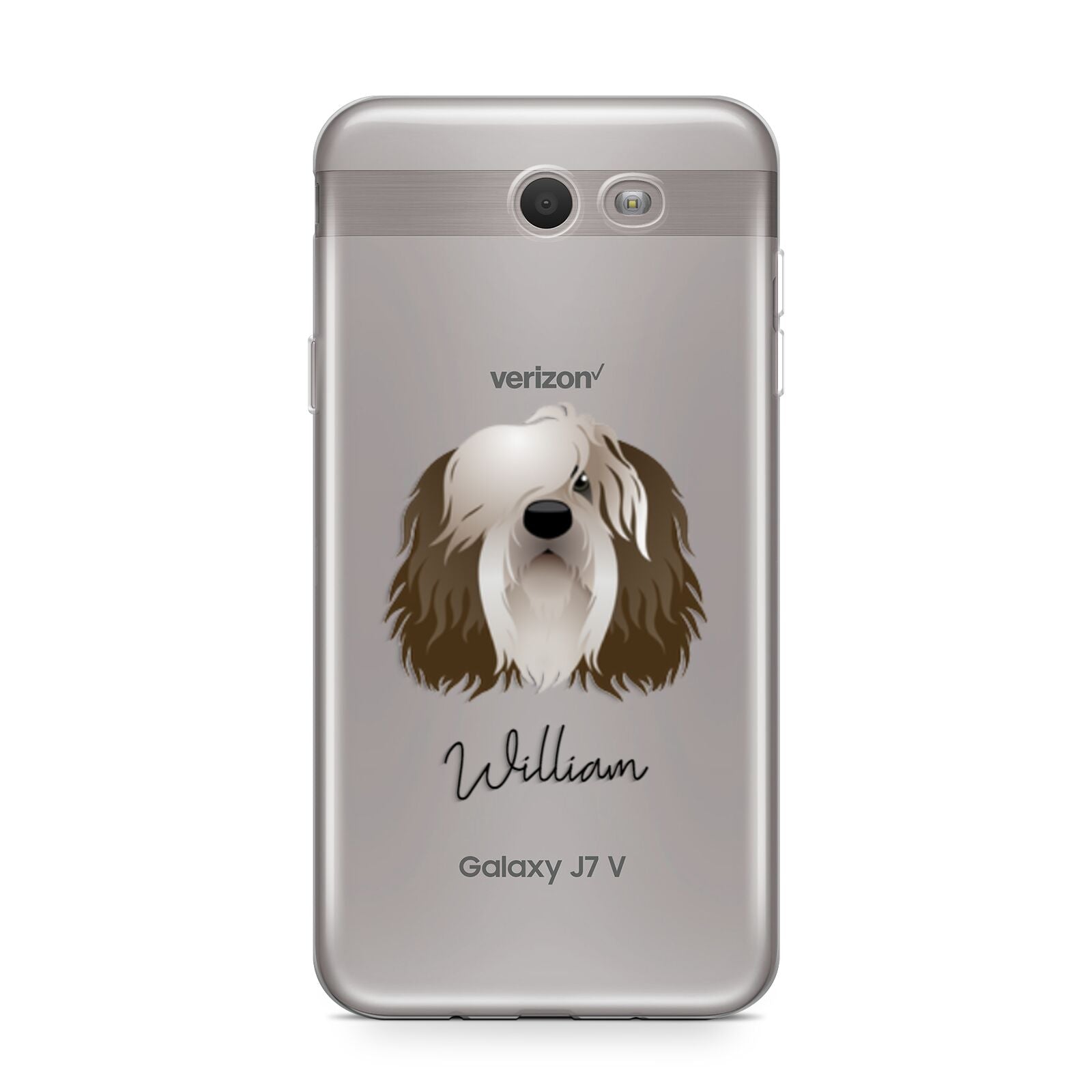 Polish Lowland Sheepdog Personalised Samsung Galaxy J7 2017 Case