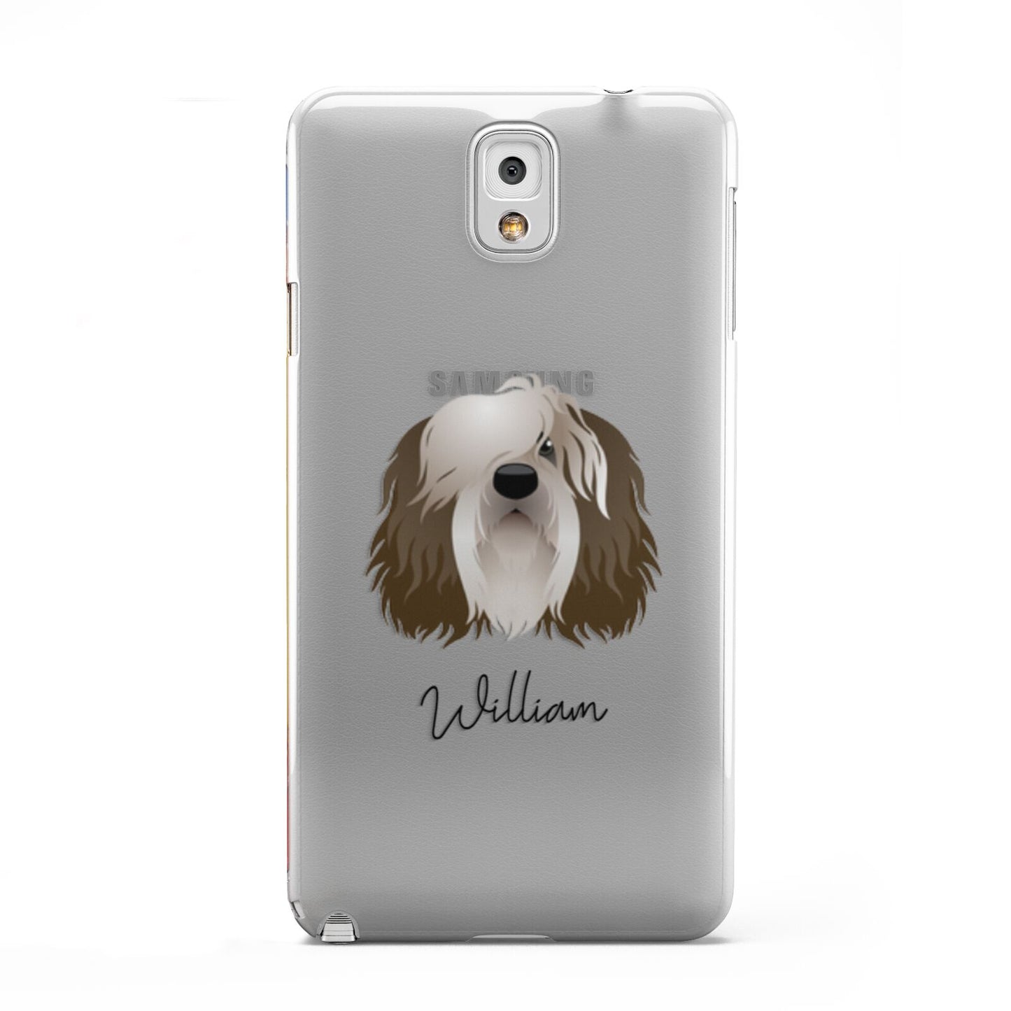 Polish Lowland Sheepdog Personalised Samsung Galaxy Note 3 Case