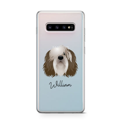 Polish Lowland Sheepdog Personalised Samsung Galaxy S10 Case