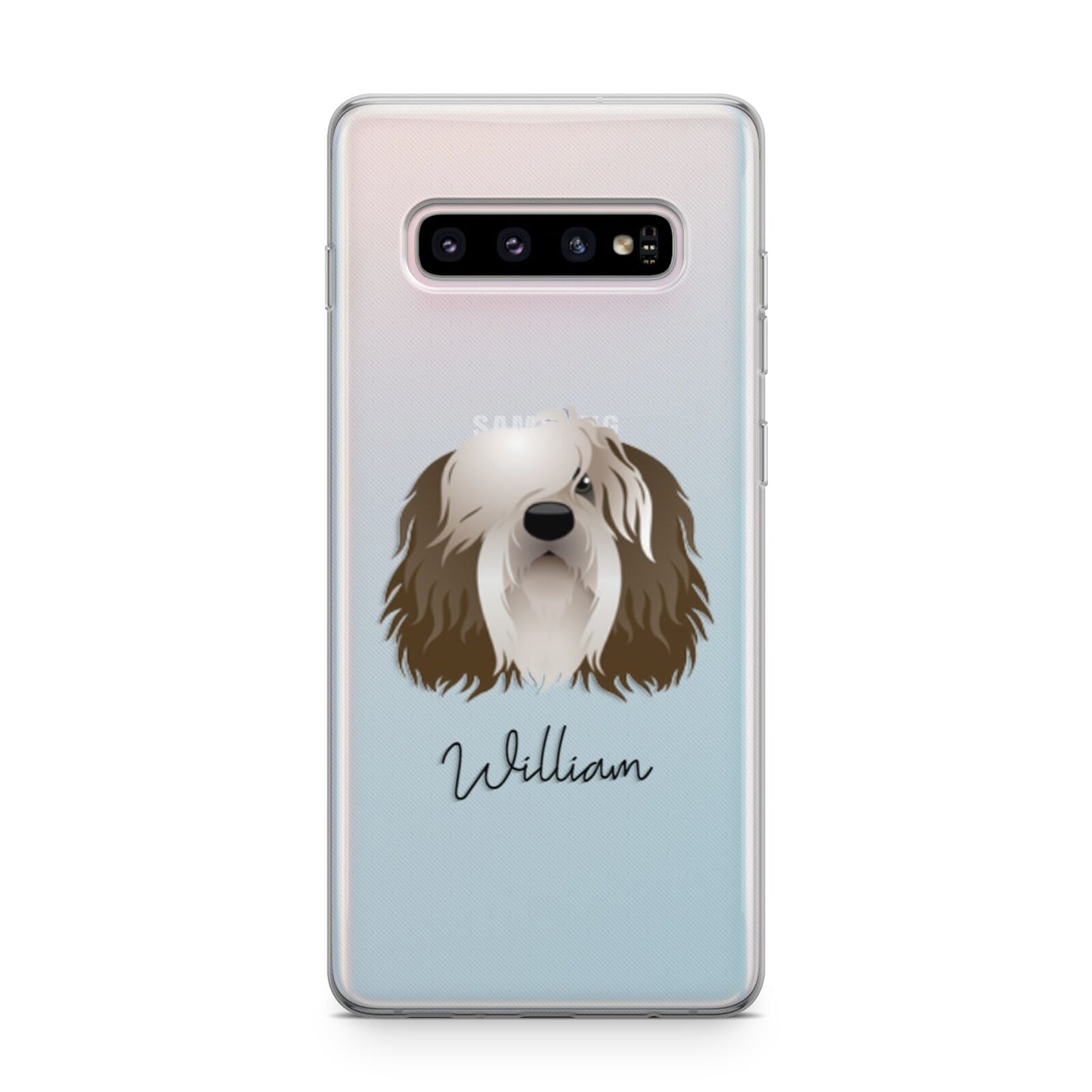 Polish Lowland Sheepdog Personalised Samsung Galaxy S10 Plus Case