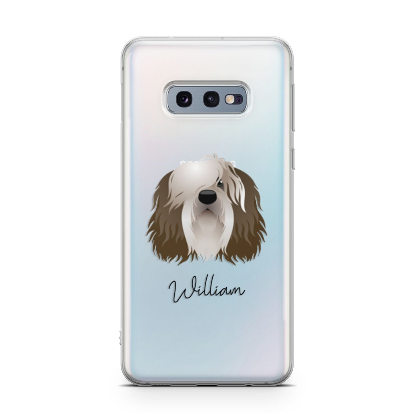 Polish Lowland Sheepdog Personalised Samsung Galaxy S10E Case