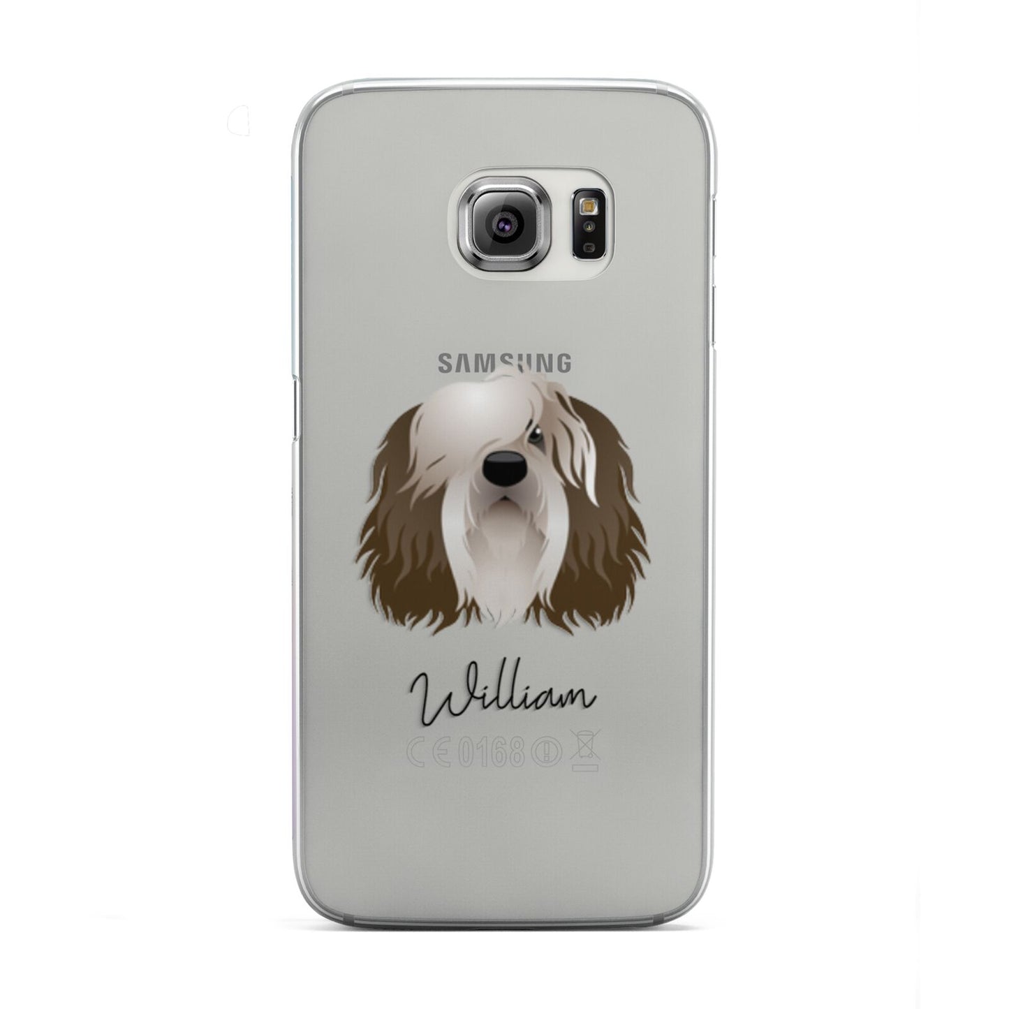 Polish Lowland Sheepdog Personalised Samsung Galaxy S6 Edge Case