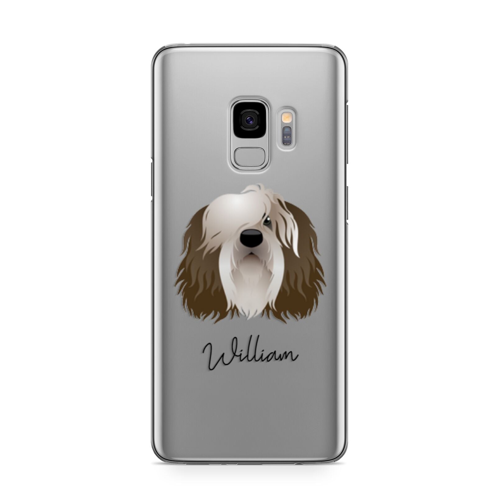 Polish Lowland Sheepdog Personalised Samsung Galaxy S9 Case