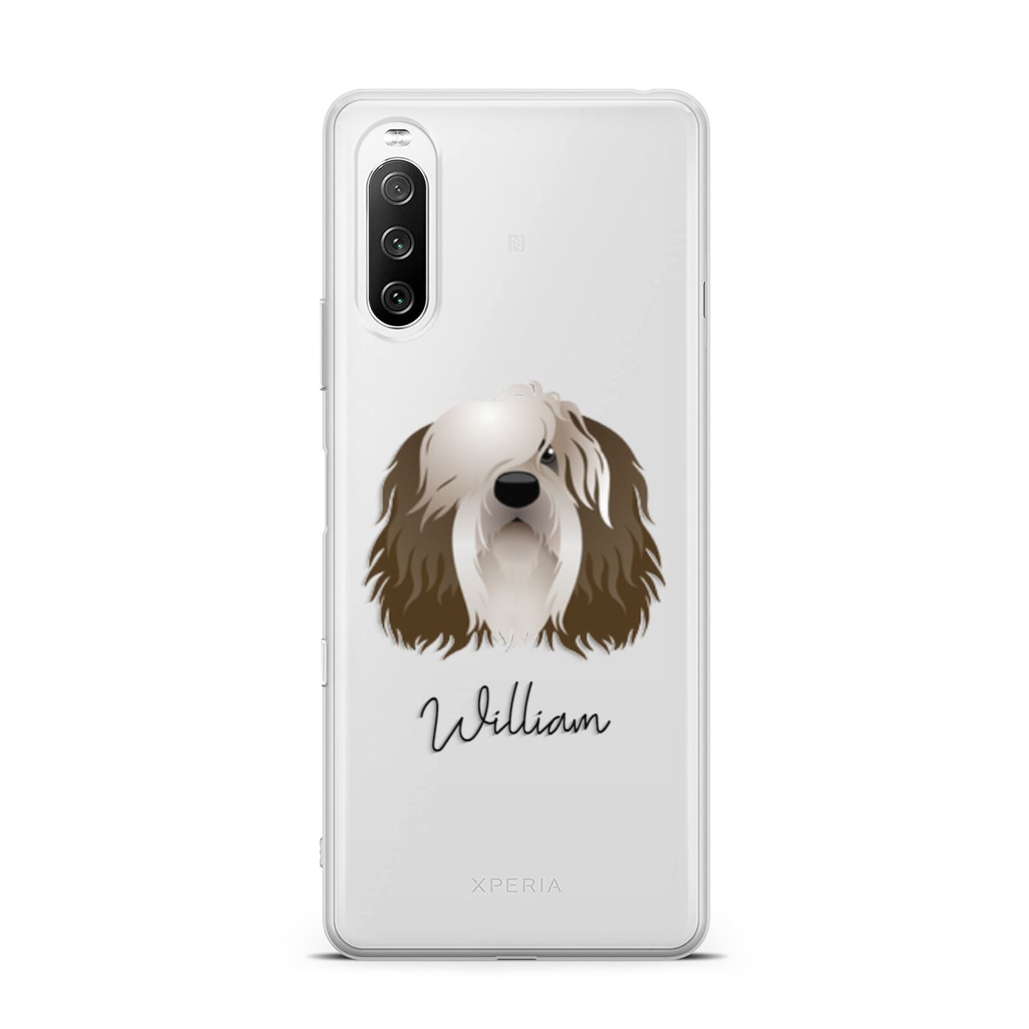 Polish Lowland Sheepdog Personalised Sony Xperia 10 III Case