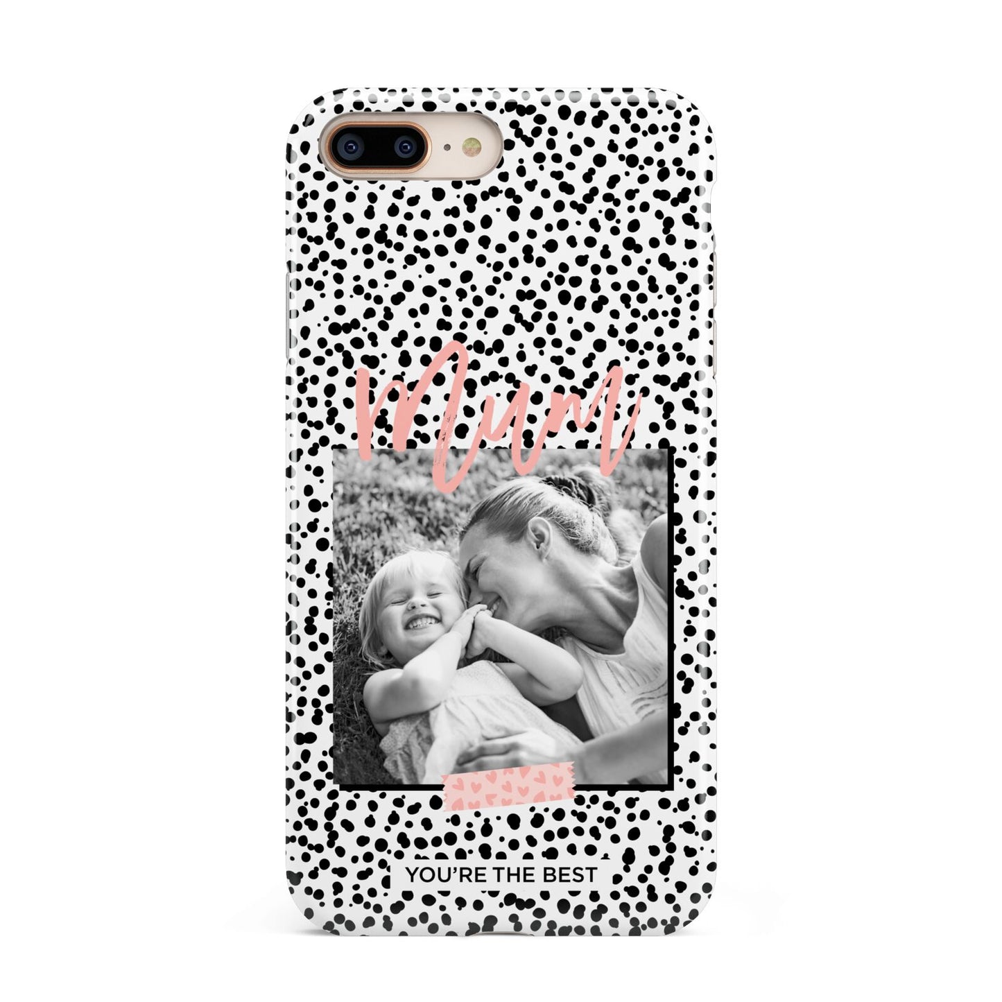 Polka Dot Mum Apple iPhone 7 8 Plus 3D Tough Case