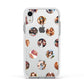 Polka Dot Photo Montage Upload Apple iPhone XR Impact Case White Edge on Silver Phone