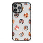 Polka Dot Photo Montage Upload iPhone 13 Pro Max Black Impact Case on Silver phone