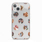 Polka Dot Photo Montage Upload iPhone 13 TPU Impact Case with White Edges