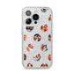 Polka Dot Photo Montage Upload iPhone 14 Pro Glitter Tough Case Silver