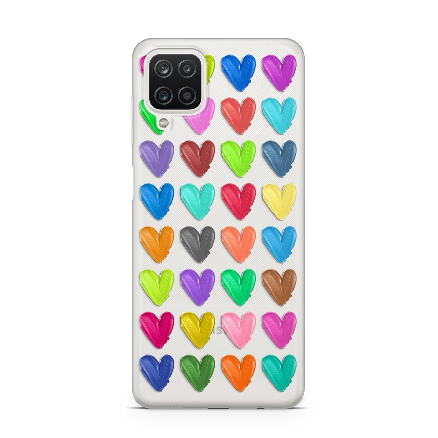 Polka Heart Samsung A12 Case