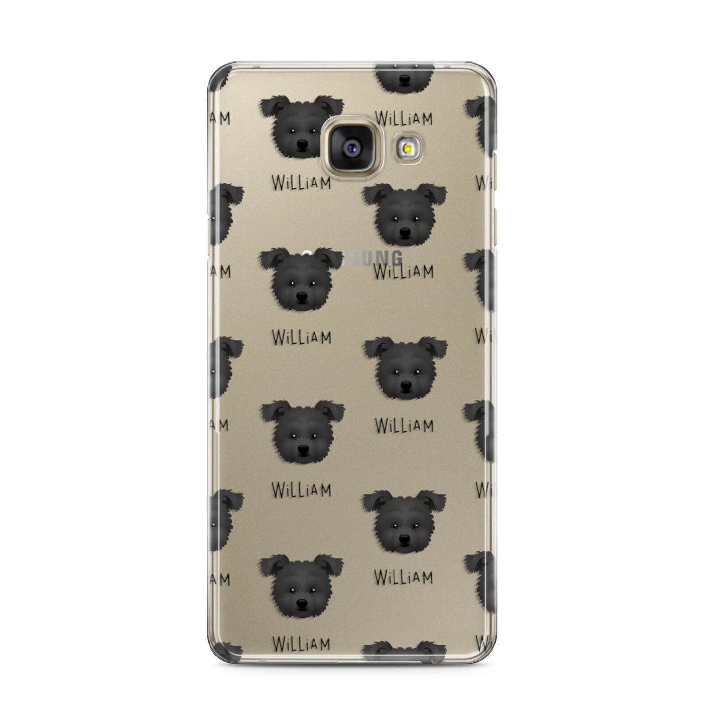 Pomapoo Icon with Name Samsung Galaxy A3 2016 Case on gold phone