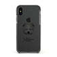 Pomapoo Personalised Apple iPhone Xs Impact Case Black Edge on Black Phone