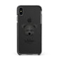 Pomapoo Personalised Apple iPhone Xs Max Impact Case Black Edge on Black Phone