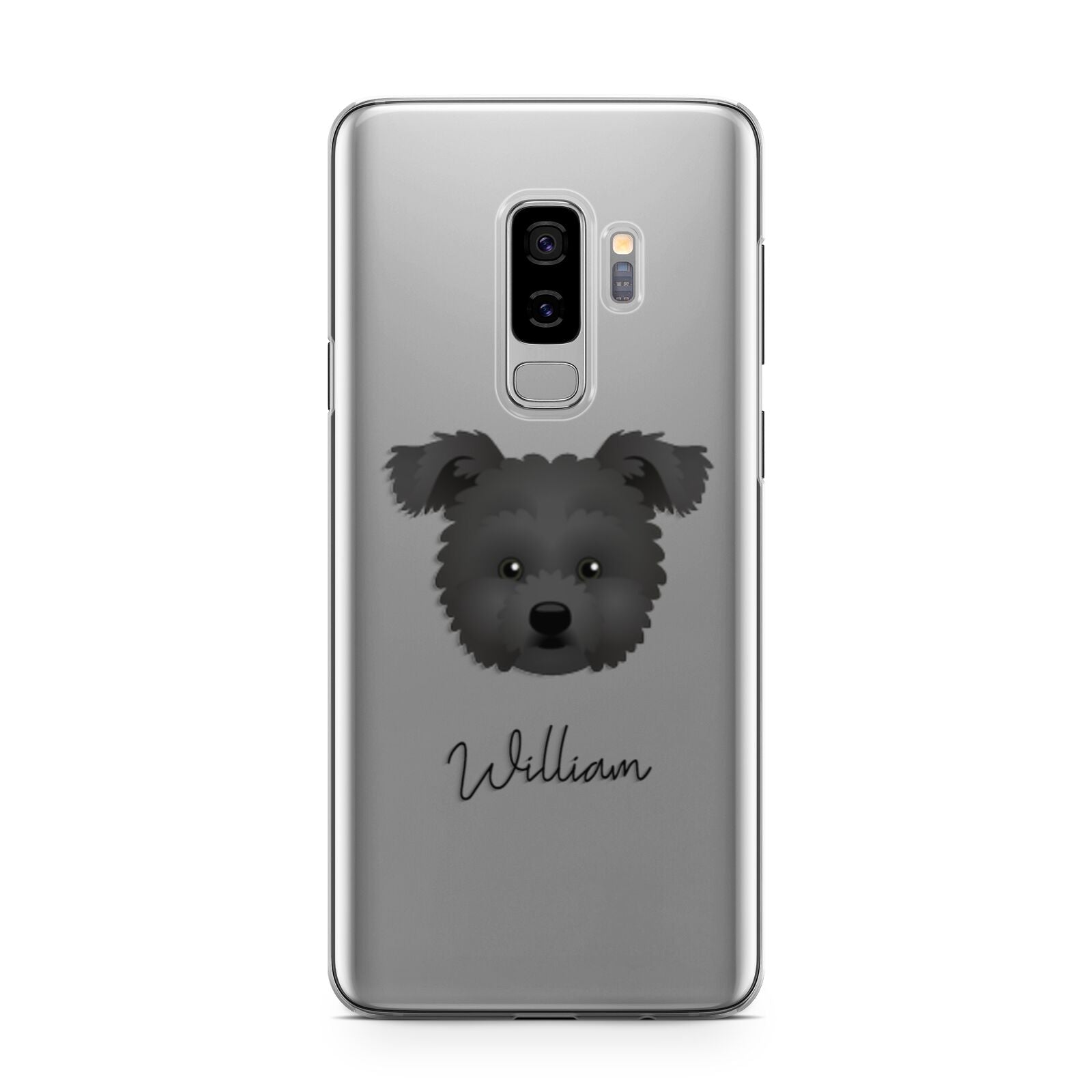 Pomapoo Personalised Samsung Galaxy S9 Plus Case on Silver phone