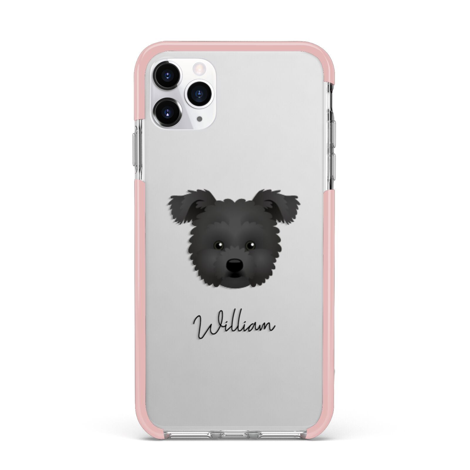 Pomapoo Personalised iPhone 11 Pro Max Impact Pink Edge Case