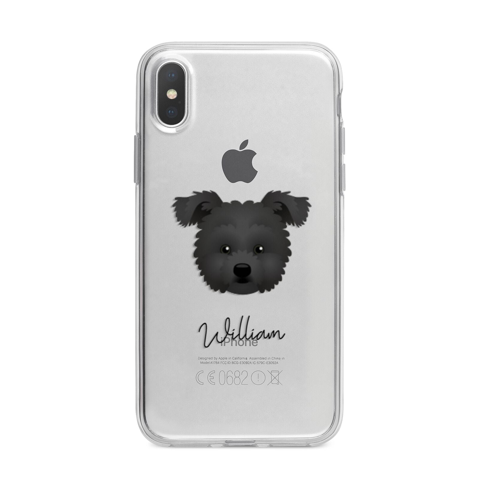 Pomapoo Personalised iPhone X Bumper Case on Silver iPhone Alternative Image 1