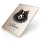 Pomchi Personalised Apple iPad Case on Gold iPad Side View