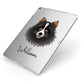 Pomchi Personalised Apple iPad Case on Silver iPad Side View