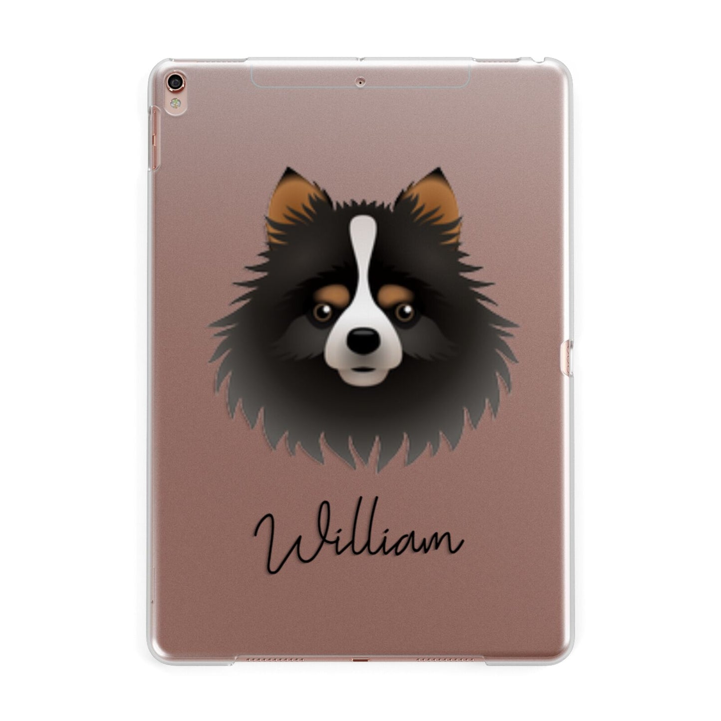 Pomchi Personalised Apple iPad Rose Gold Case