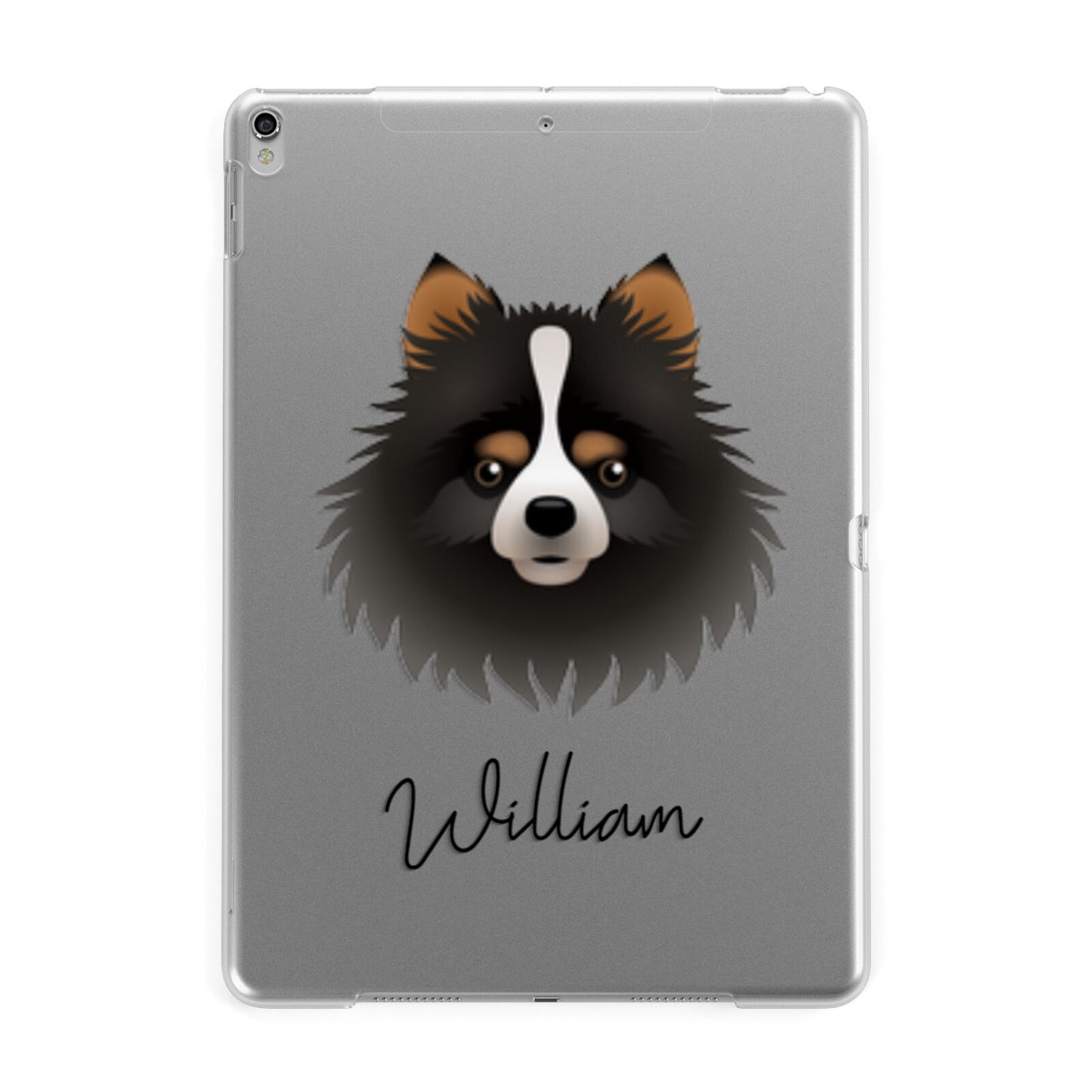 Pomchi Personalised Apple iPad Silver Case