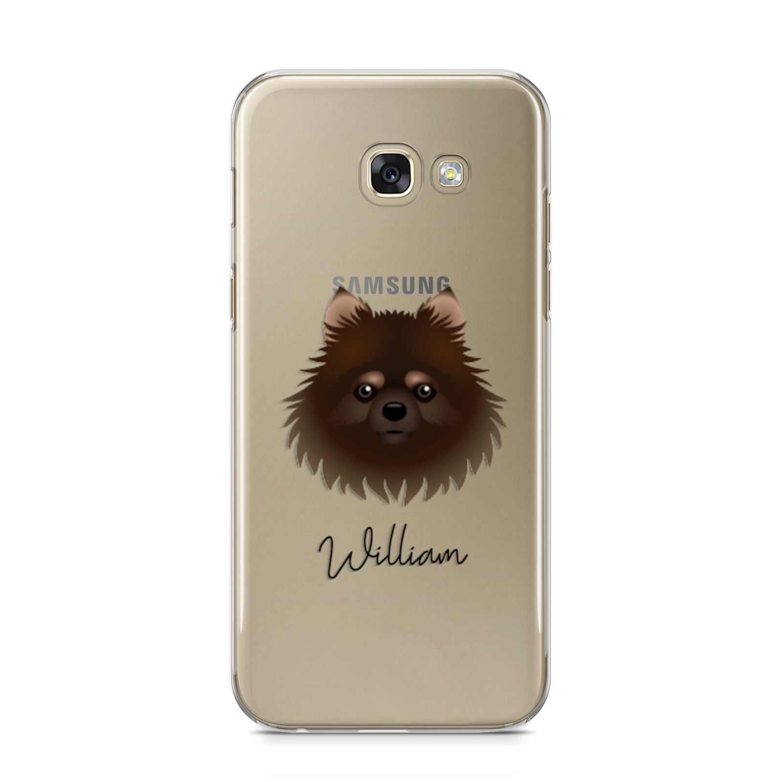 Pomchi Personalised Samsung Galaxy A5 2017 Case on gold phone