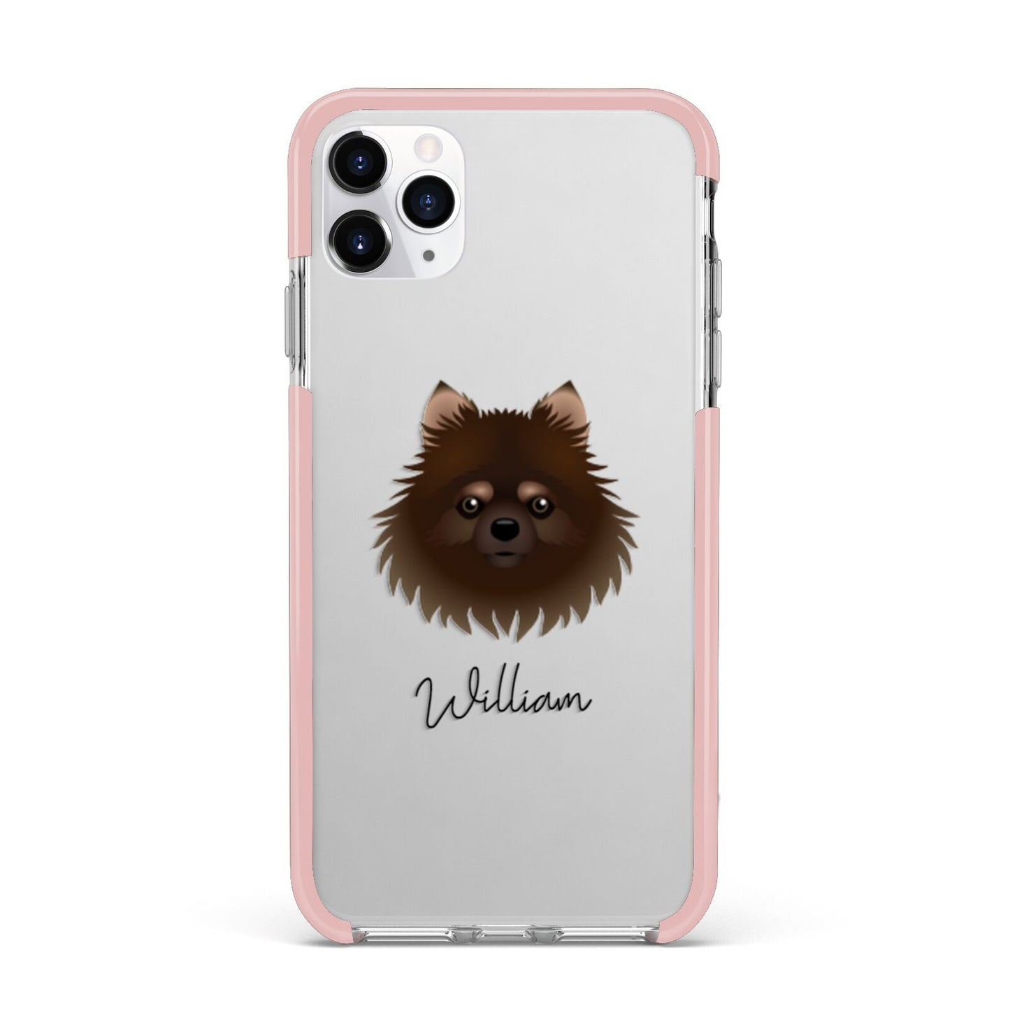 Pomchi Personalised iPhone 11 Pro Max Impact Pink Edge Case