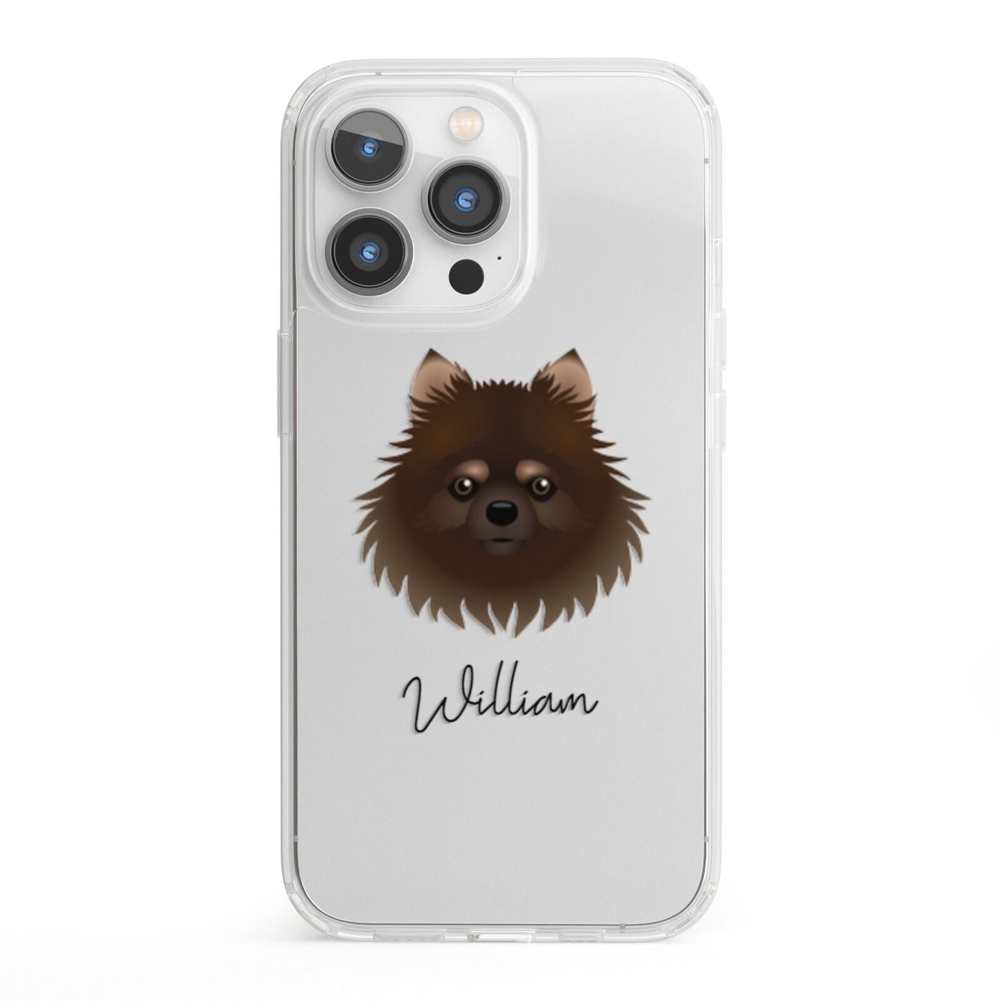 Pomchi Personalised iPhone 13 Pro Clear Bumper Case