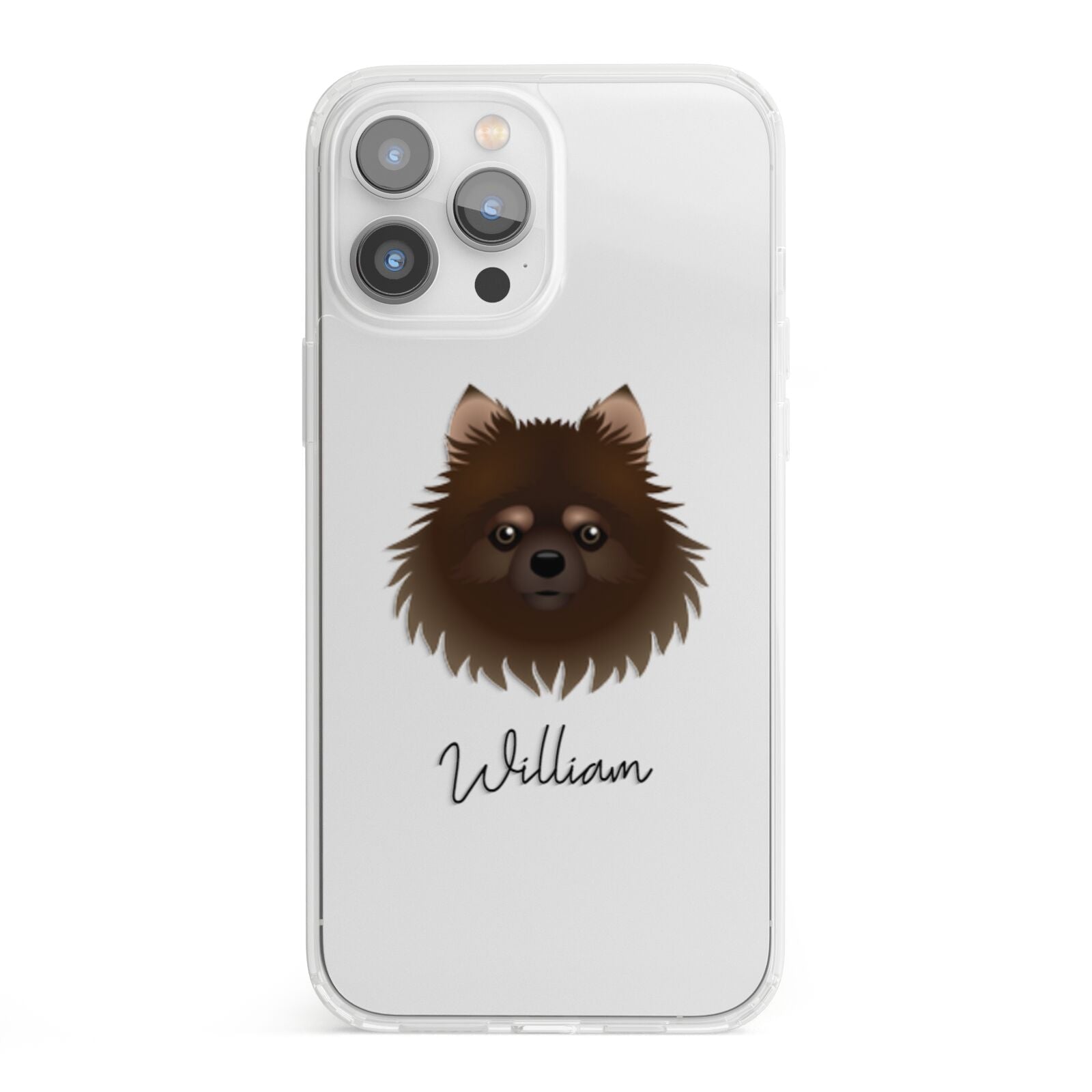 Pomchi Personalised iPhone 13 Pro Max Clear Bumper Case