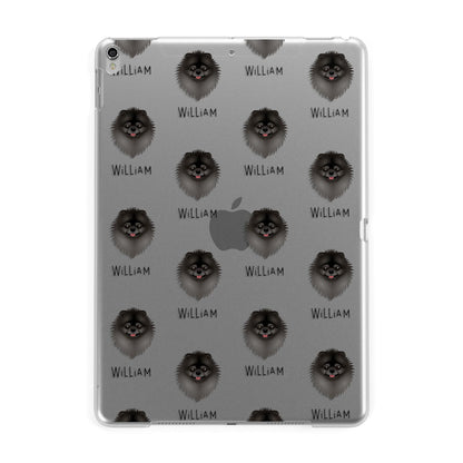 Pomeranian Icon with Name Apple iPad Silver Case