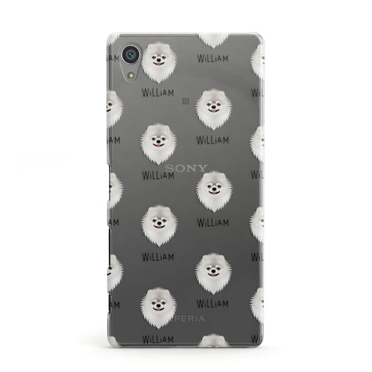 Pomeranian Icon with Name Sony Xperia Case