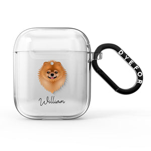 Pomeranian personalisierte AirPods Hülle