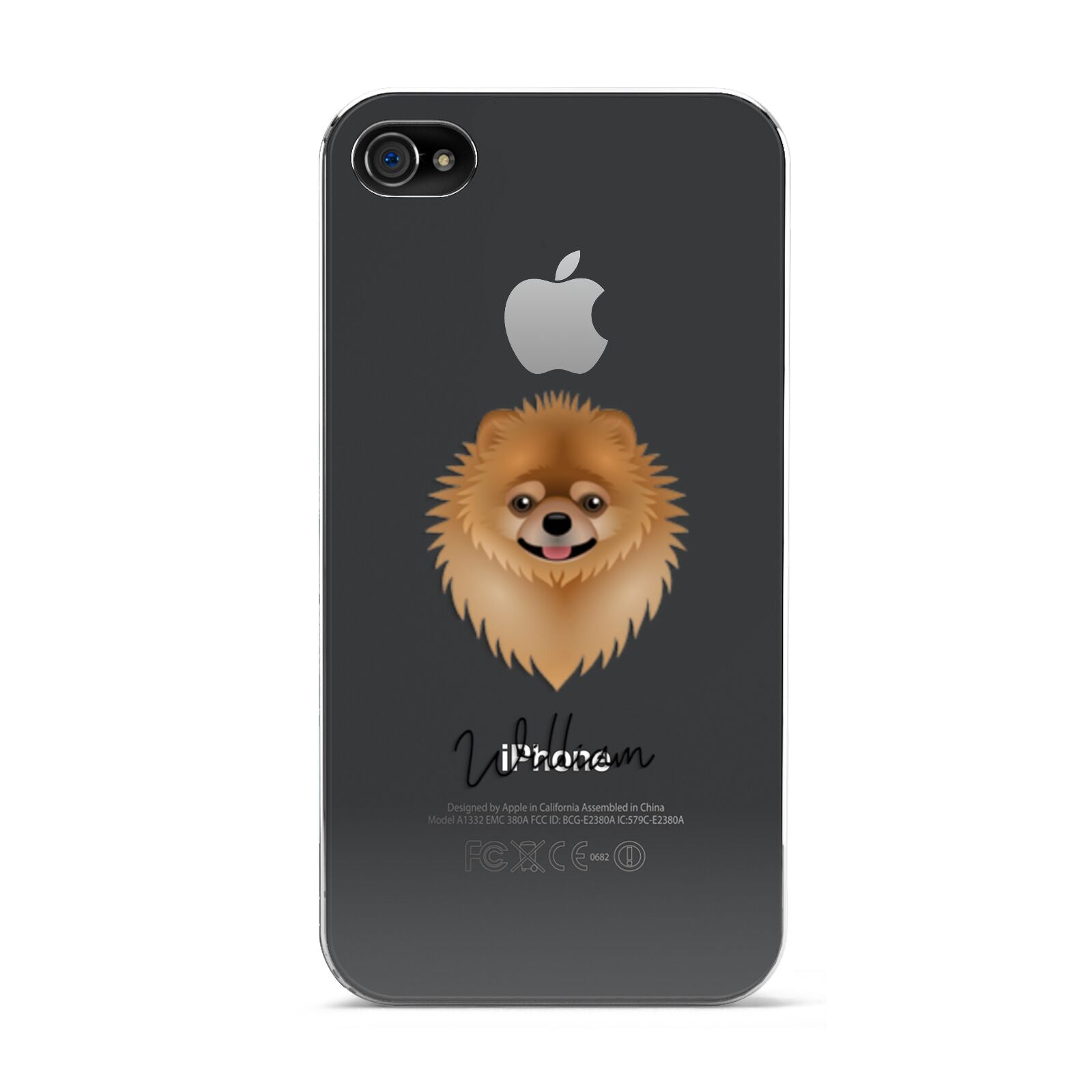 Pomeranian Personalised Apple iPhone 4s Case