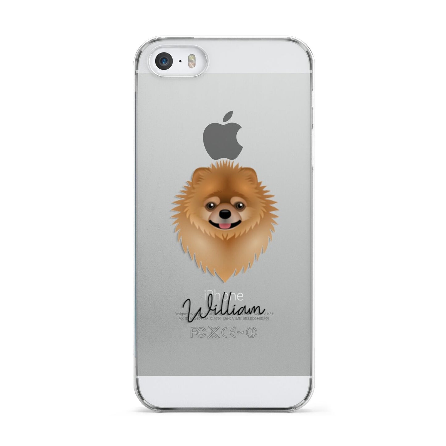 Pomeranian Personalised Apple iPhone 5 Case
