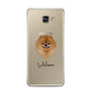 Pomeranian Personalised Samsung Galaxy A3 2016 Case on gold phone
