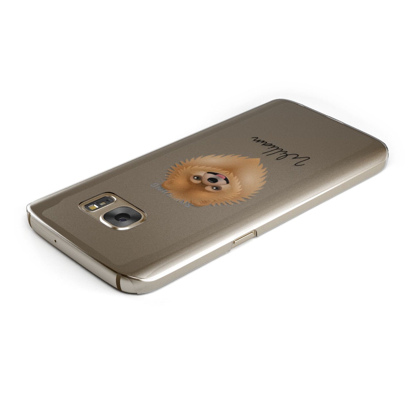 Pomeranian Personalised Samsung Galaxy Case Top Cutout