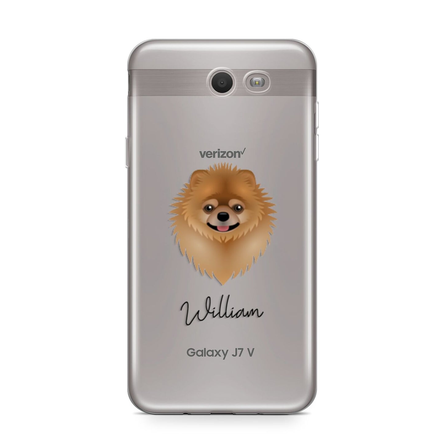 Pomeranian Personalised Samsung Galaxy J7 2017 Case