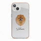 Pomeranian Personalised iPhone 13 TPU Impact Case with Pink Edges